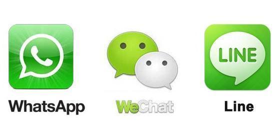 中日美大pk:line,whatsapp,wechat谁更厉害?