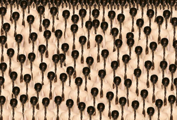 德国摄影师用人体组合排列出诡异图案造型