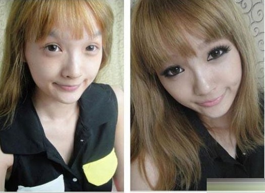 真雷人!看校花<em>妆前妆后对比</em>照(组图)_金羊文教