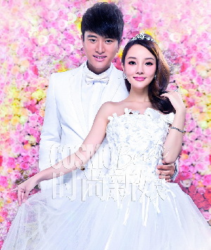李小璐贾乃亮拍唯美婚纱照