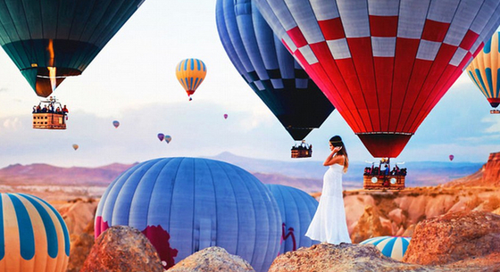 俄罗斯摄影师拍土耳其热气球 如梦似幻
