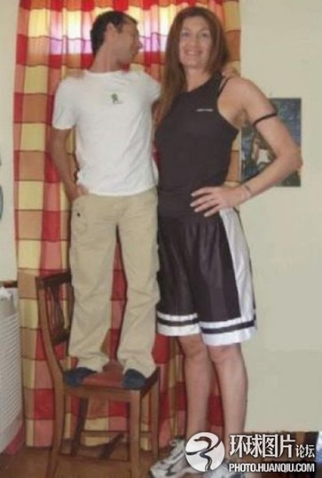 那女人呢,或许身材高大带来的烦恼会更多