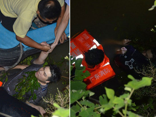  惠州外来工凌晨摸黑跳江勇救落水者
