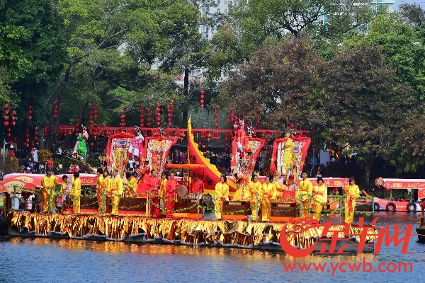 水上飘色+广绣表演,荔湾水上巡游拉开帷幕 水上飘色+广绣表演,荔湾水上巡游拉开帷幕
