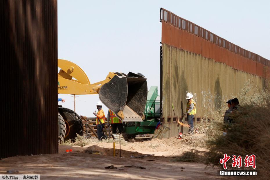 美国墨西哥边境墙开建 首期要花1800万美元