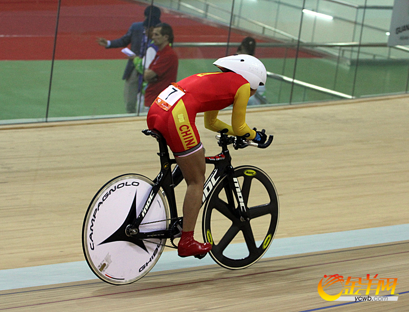  亚残 会场地自行车混合计时赛(组图)--金羊网