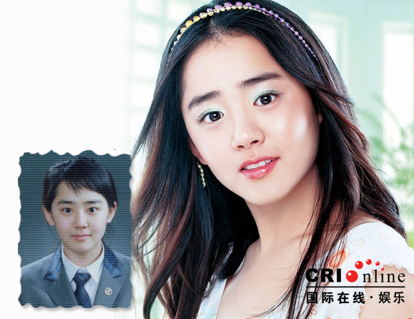 韩国女星学生照与明星写真对比