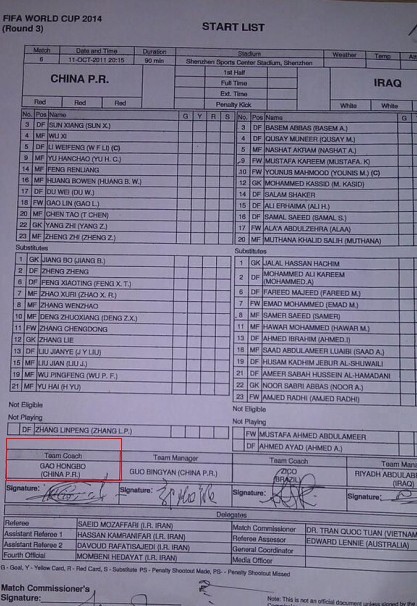 卡马乔hold不住了 国足主帅被印高洪波名字