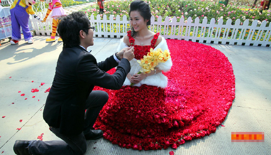 今日情人节 玫瑰价格最高涨了十倍
