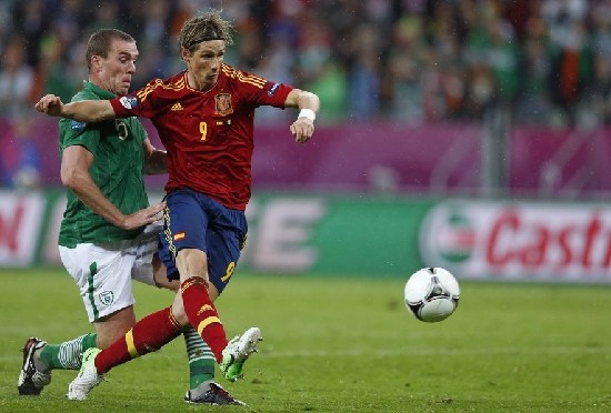 欧洲杯:西班牙4-0送爱尔兰出局