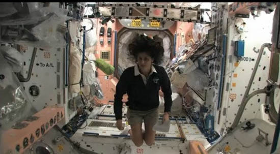 太空中女飞人苏妮威廉姆斯 上厕所大小便是人类的自然本能,在地球上,人们可以盖个厕所,遮遮掩掩,或是随地大小便。当到了太空上,如果随地大小便,那可要漫天尽是黄金甲了。 在太空上零重力下如何解决如厕问题可是个大学问,说不准美国那个科学家一辈子就是在专门研究人类在太空上如何解决最基本的排泄问题。太空中宇航员如何出恭是美国的国家机密,这比美国总统怎么上厕所还要加密三级。 如今,太空上宇航员如何出恭已不是什么国家机密了,但怎么出恭的具体情形却是鲜为人知。美国宇航员苏妮威廉姆斯亲身示范,告诉了我们在太