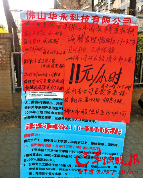 佛山年底难招长工 节前 押工资 潜规则催生临工