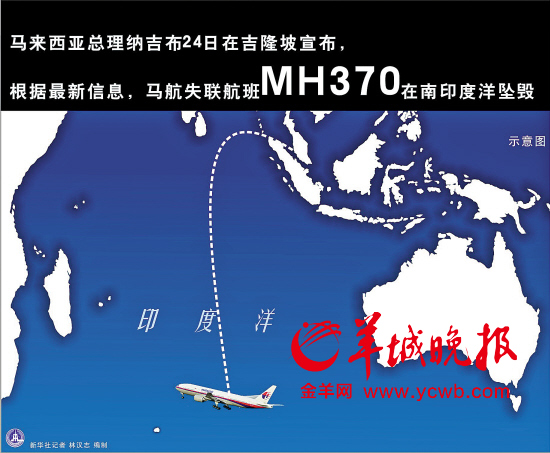 mh370航班坠毁南印度洋 今天将公布更多细节