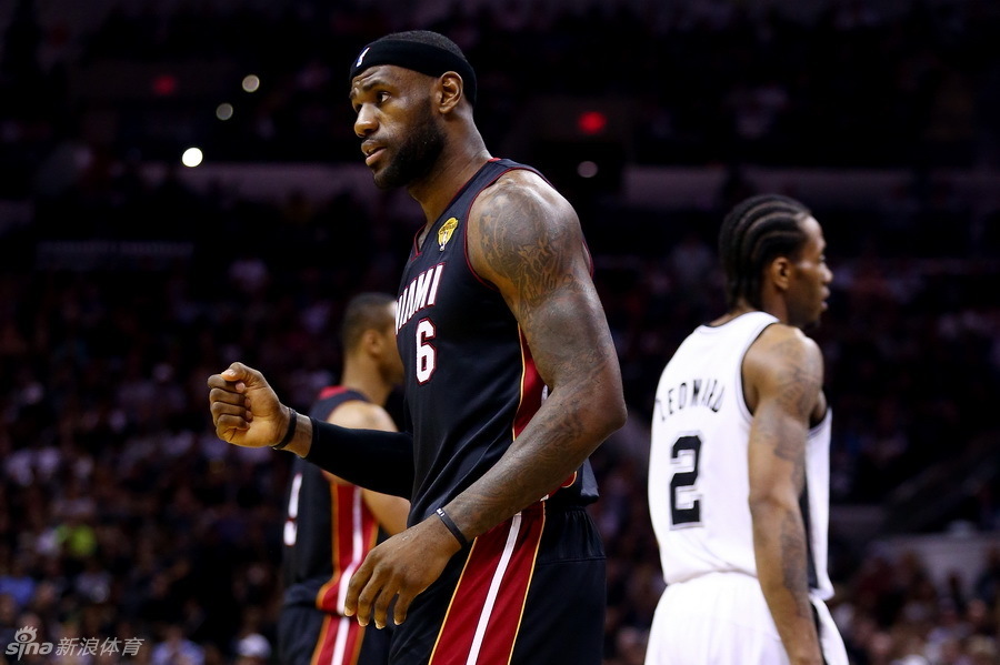 NBA总决赛II:热火客场力克马刺 总比分1-1