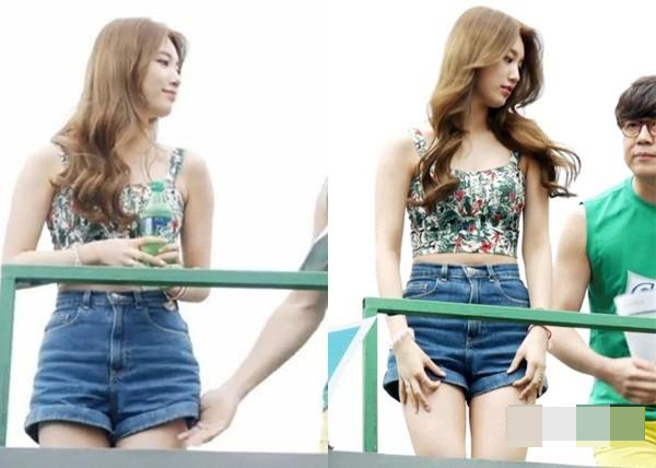 韩国女团Miss A<em>女星穿短裤</em>录节目 遭男主持摸