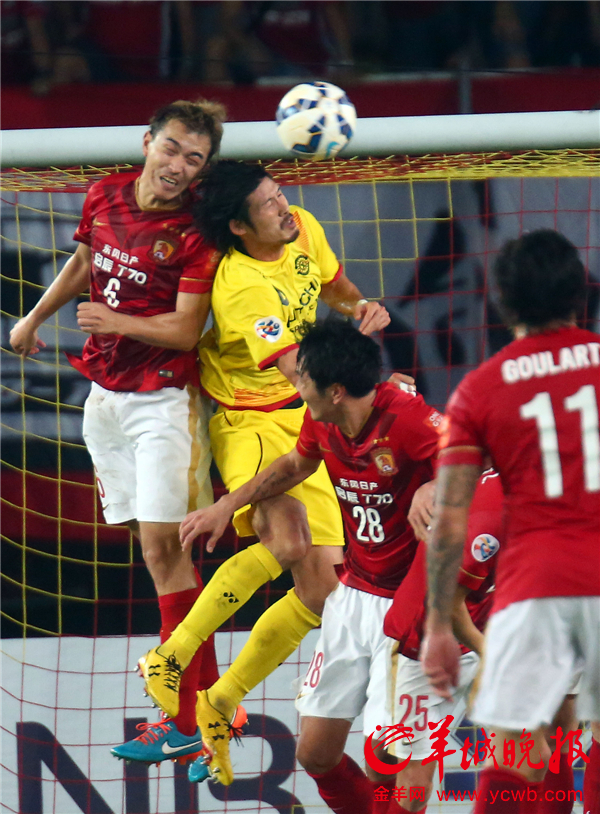 亚冠广州恒大主场1比1平柏太阳神 进军四强 - 