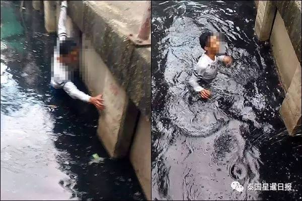 泰国一落水者死前举手求救 人们只顾直播拍照刷手机