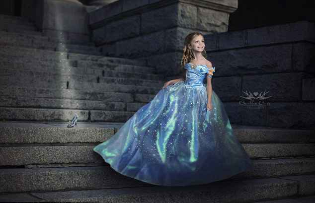 加拿大母亲为女儿拍迪士尼公主梦幻照