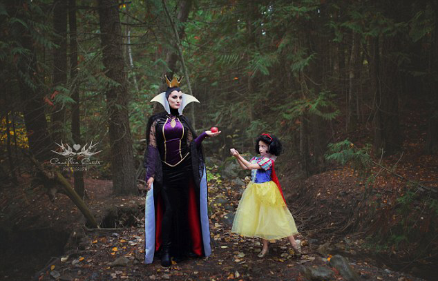 加拿大母亲为女儿拍迪士尼公主梦幻照