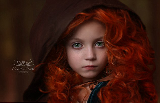 加拿大母亲为女儿拍迪士尼公主梦幻照