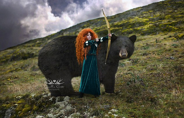 加拿大母亲为女儿拍迪士尼公主梦幻照