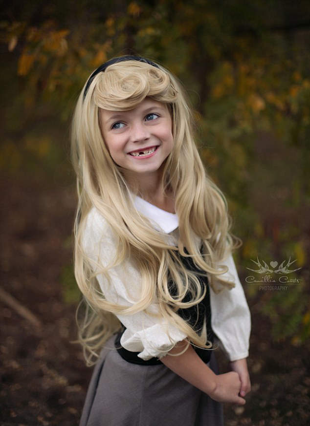 加拿大母亲为女儿拍迪士尼公主梦幻照