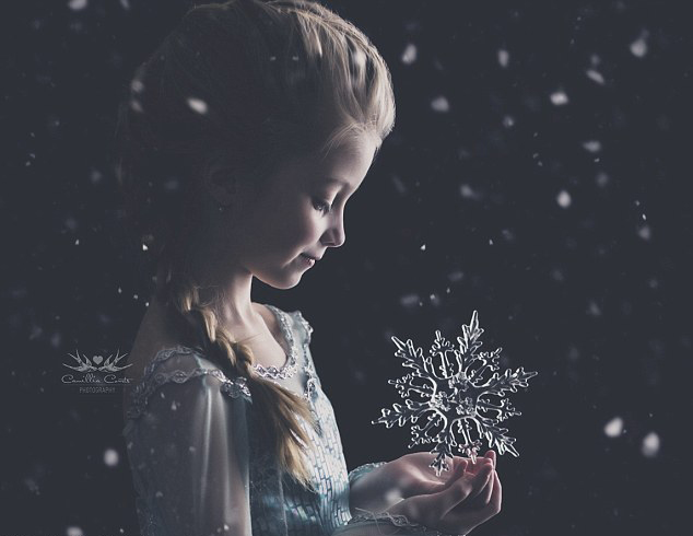 加拿大母亲为女儿拍迪士尼公主梦幻照