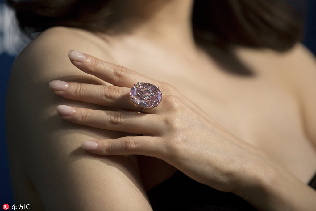 估价超6000万美元 世界最贵钻石“粉红之星”将在港拍卖