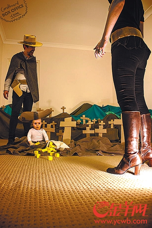 宝贝，爸爸是超人！