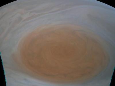 朱诺号拍摄的木星“大红斑”近距照片曝光