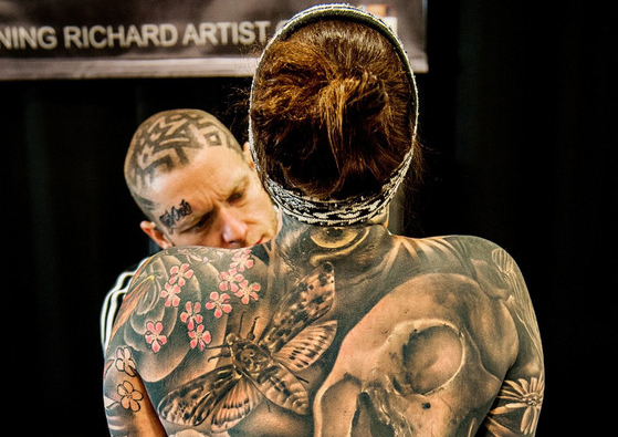 欧洲最大纹身博览会 顶级大师云集