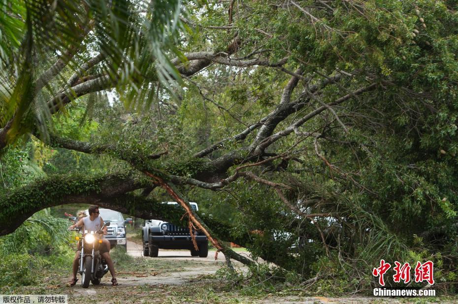 镜头记录飓风“艾尔玛”经过的那些地方