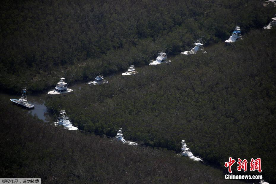 镜头记录飓风“艾尔玛”经过的那些地方