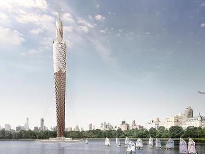 纽约将建世界最高木塔 内藏净水系统