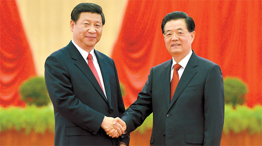 胡锦涛习近平等领导同志会见十八大代表