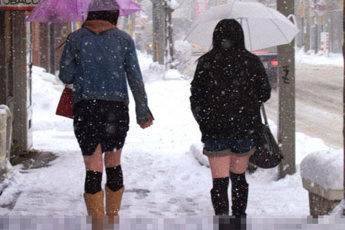 <em>日本</em>女人为何寒冬<em>穿短裙</em>