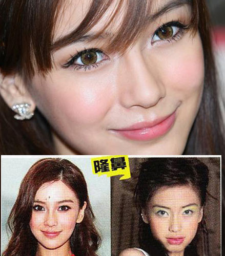 angelababy整容差别最大
