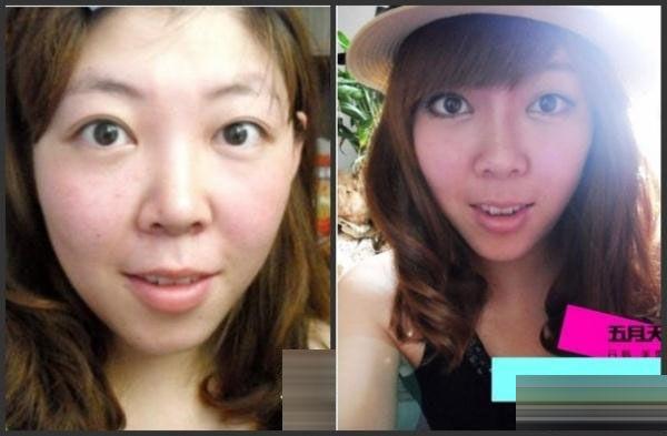 神奇<em>化妆</em>图集 <em>网拍美女</em>卸妆前后_金羊女性_金