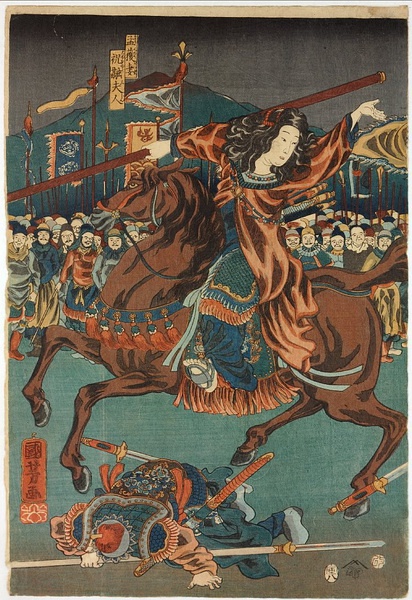 日本浮世绘里的三国人物