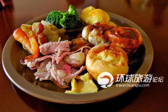英国国菜:烤牛肉和约克郡布丁