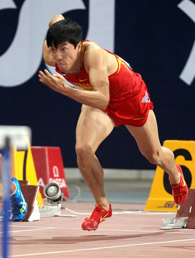 刘翔首秀七步上栏 钻石联赛上海夺冠