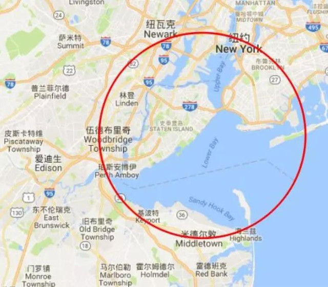 纽约港 地图图片