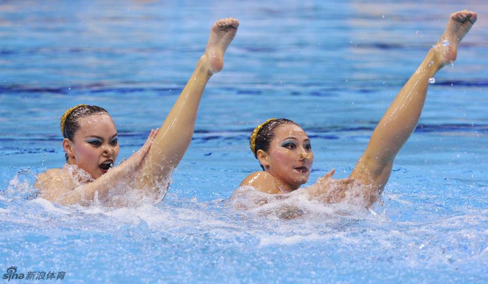 金羊图库 北京时间2012年8月7日,伦敦奥运会花样游泳双人项目决赛展开